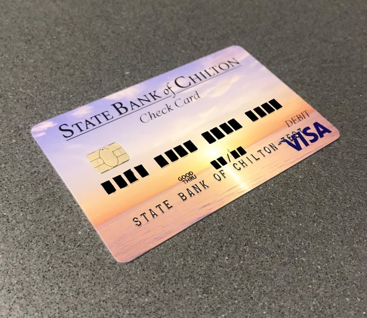 Debit and credit cards state bank of chilton